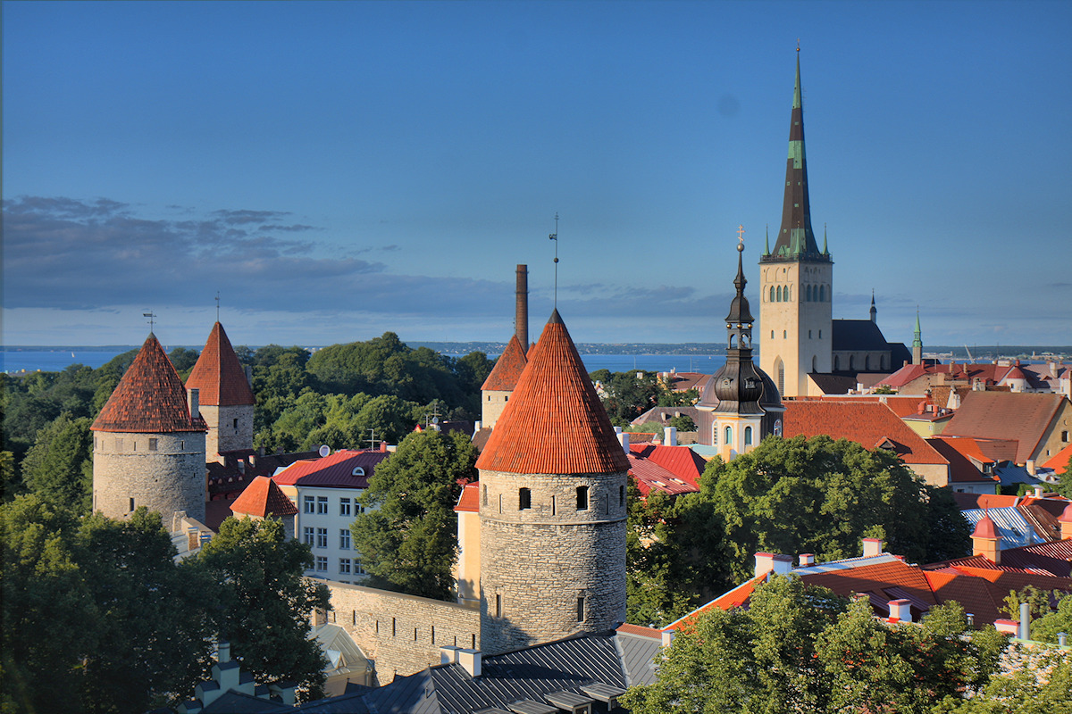 Die Olaikirche in Tallinn, Estland